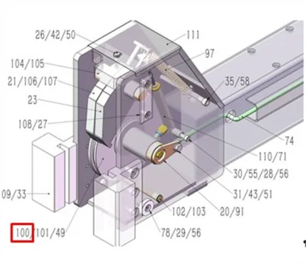 Шкив одноручейковый для четырехстоечного подъемника 4465B NORDBERG ЦБ-0011361