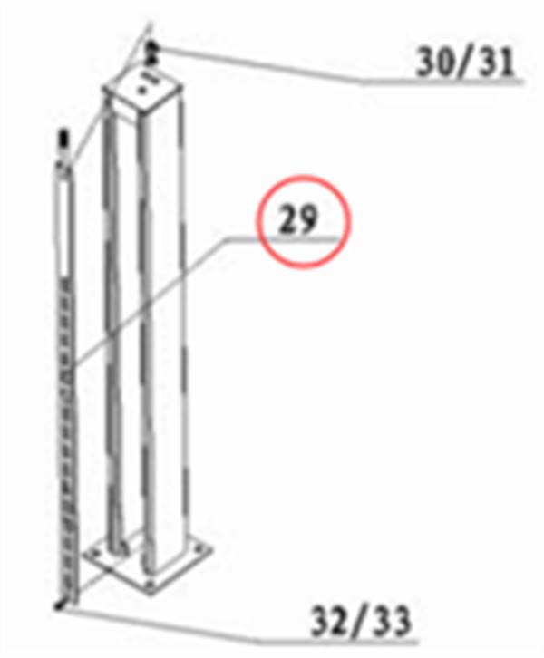Стопорная планка подъемника 4455 NORDBERG TT5.5F4-100-04-00